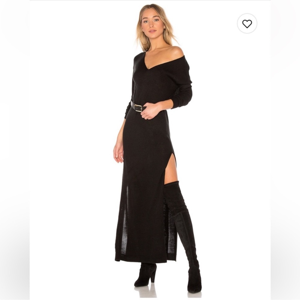 Lovers and FRIENDS breathtaking dress Black Knit Fabric USA xs